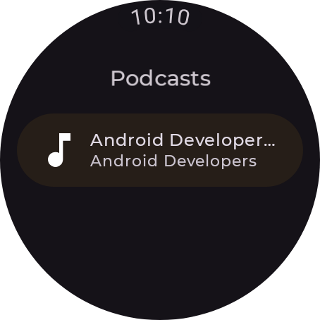 Jetcaster for Wear OS preview